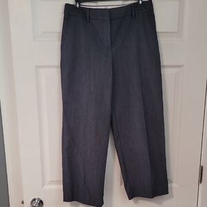Talbots Cropped Navy Blue Trousers
